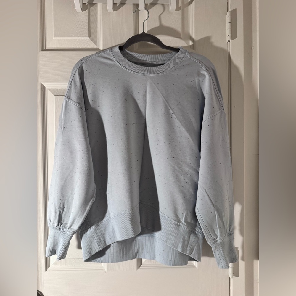 Lululemon Light Blue Speckled Sweatshirt, size M